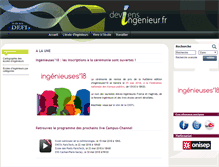 Tablet Screenshot of deviensingenieur.fr